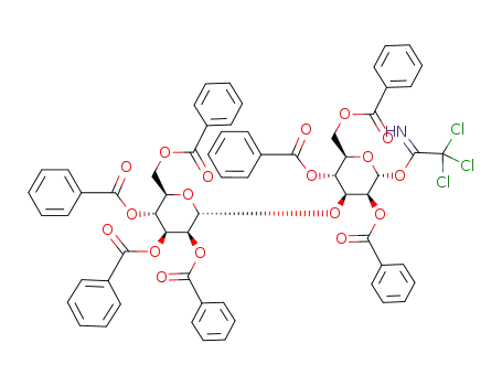 2,3,4,6-tetra-O-benzoyl-α-D-mannopyranosyl-(1-> 3)-2,4,6-tri-O-benzoyl-α-D-mannopyranosyl trichloroacetimidate
