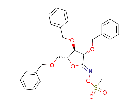(Z)-(2,3,5-tri-O-benzyl-D-arabinofuranosylidene)amino methanesulfonate