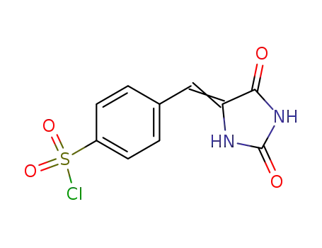 Molecular Structure of 117979-63-2 (5-(p-chlorosulfonylbenzylidene)hydantoin)