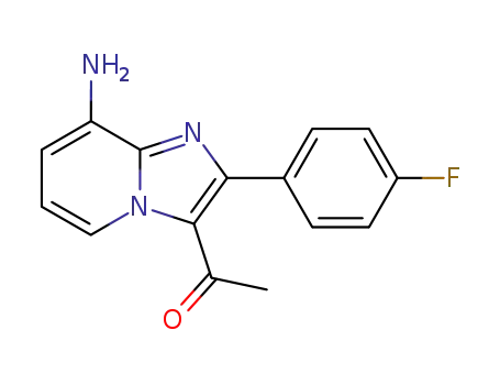 1-[8-amino-2-(4-fluorophenyl)imidazo[1,2-a]pyridin-3-yl]ethanone