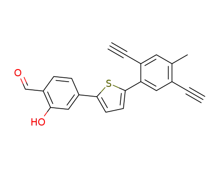 4-[5-(2,5-diethynyl-4-methyl-phenyl)-thiophen-2-yl]-2-hydroxy-benzaldehyde