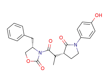 (S)-4-Benzyl-3-{2-[(R)-1-(4-hydroxy-phenyl)-2-oxo-pyrrolidin-3-yl]-propionyl}-oxazolidin-2-one