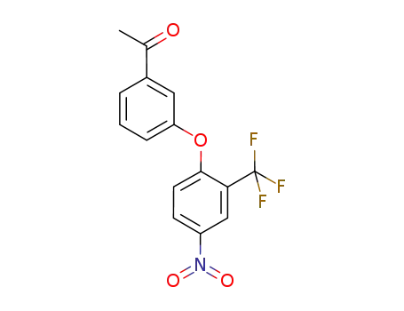 Molecular Structure of 1235485-80-9 (1,3-(4'-nitro-2'-trifluoromethylphenoxy)acetophenone)