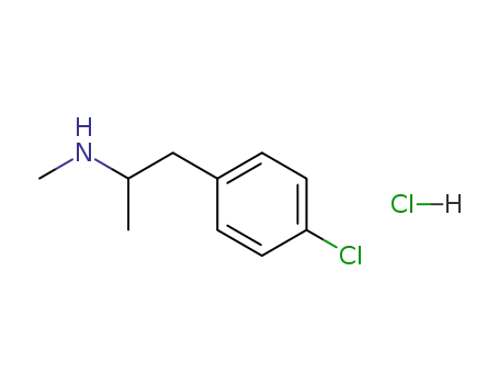 Molecular Structure of 30572-91-9 (DL-P-CHLOROMETHAMPHETAMINEHYDROCHLORIDE CRYSTALLIN)