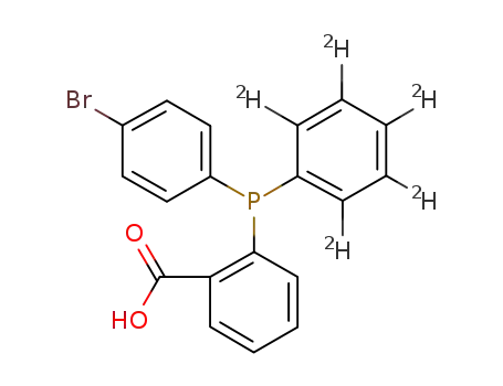 {[<sup>(2)</sup>H<sub>5</sub>]-phenyl(4-bromophenyl)phosphino}benzoic acid