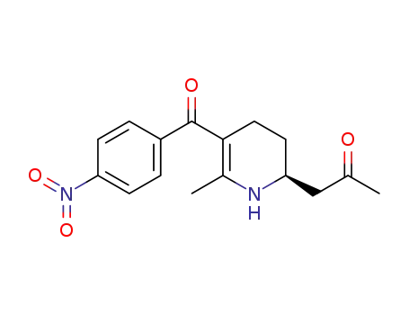 1-((S)-5-(p-nitrobenzoyl)-1,2,3,4-tetrahydro-6-methylpyridin-2-yl)propan-2-one