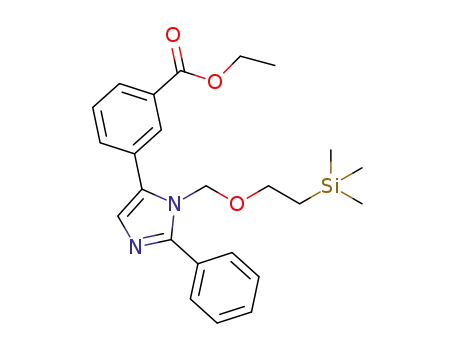 ethyl 3-(2-phenyl-1-((2-(trimethylsilyl)ethoxy)methyl)-1H-imidazol-5-yl)benzoate
