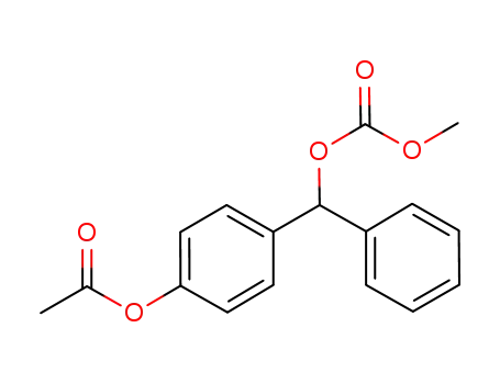 4-[methoxycarbonyloxy(phenyl)methyl]phenyl acetate