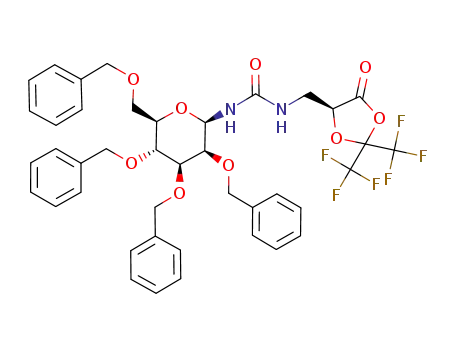 1-[(5S)-4-oxo-2,2-bis(trifluoromethyl)-1,3-dioxolan-5-ylmethyl]-3-(2,3,4,6-tetra-O-benzyl-β-D-mannopyranosyl)urea