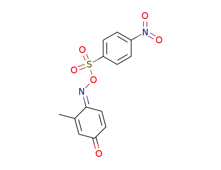 2,5-Cyclohexadiene-1,4-dione, 2-methyl-,
1-[O-[(4-nitrophenyl)sulfonyl]oxime], (1E)-