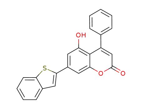 5-hydroxy-7-[benzo[b]thiophen-2-yl]-4-phenyl-2H-chromen-2-one