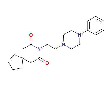 Molecular Structure of 21090-07-3 (8-Azaspiro[4.5]decane-7,9-dione, 8-[2-(4-phenyl-1-piperazinyl)ethyl]-)
