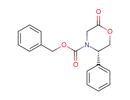(5S)-3,4,5,6-TETRAHYDRO-5-PHENYL-N-(BENZYLOXYCARBONYL)-4(H)-1,4-OXAZIN-2-ONECAS