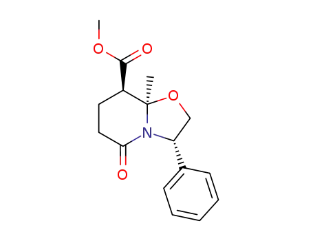 (3S)-(8R)-(8aR)-methyl-5-oxo-3-phenyl-hexahydro-oxazolo[3,2-a]pyridine-8-carboxylic acid methyl ester