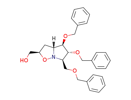 (2R,3aR,4R,5R,6R)-hexahydro-4,5-bis(phenylmethoxy)-6-[(phenylmethoxy)methyl]pyrrolo[1,2-b]isoxazole-2-methanol