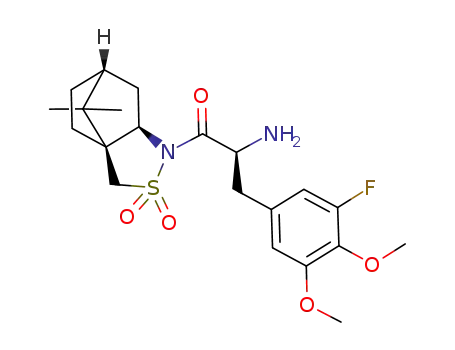 (2R)-N-[(2S)-2-amino-2-(5'-fluoro-3',4'-dimethoxybenzyl)-ethan-1-oyl]bornane-10,2-sultam