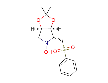 (2R,3S,4R)-2-phenylsulfonylmethyl-1-hydroxy-3,4-isopropylidenedioxypyrrolidine