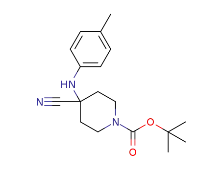 4-cyano-4-p-tolylaminopiperidine-1-carboxylic acid tert-butyl ester