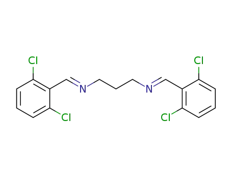 Molecular Structure of 348630-62-6 (N,N'-bis(2,6-dichlorobenzylidene)propane-1,3-diamine)