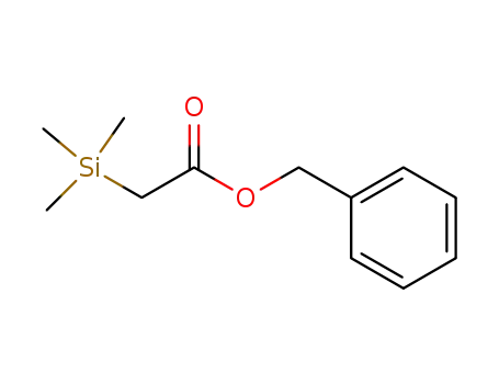 Molecular Structure of 65946-45-4 (Acetic acid, (trimethylsilyl)-, phenylmethyl ester)