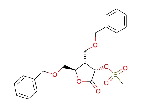 Methanesulfonic acid (3S,4S,5R)-4,5-bis-benzyloxymethyl-2-oxo-tetrahydro-furan-3-yl ester