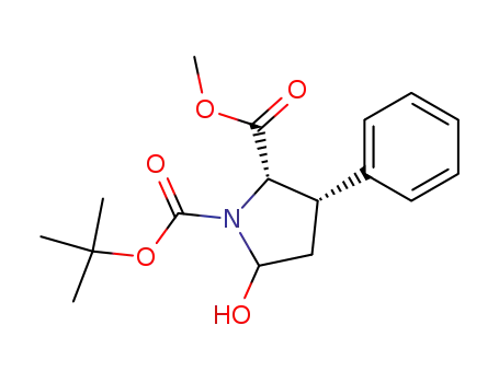 (3S)-N-tert-butyloxycarbonyl-5-hydroxy-3-phenyl-L-proline methyl ester