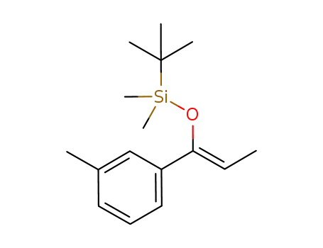 Molecular Structure of 1231952-03-6 ((Z)-tert-butyl(1-(m-tolyl)prop-1-enyloxy)dimethylsilane)
