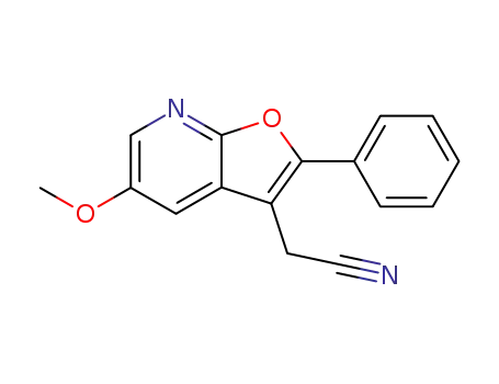 2-(5-methoxy-2-phenylfuro[2,3-b]pyridin-3-yl)acetonitrile