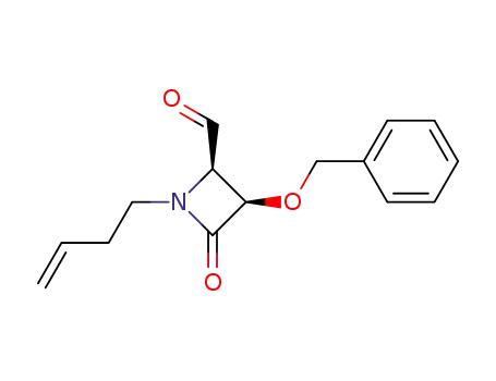 (+)-(3R,4R)-2-benzyloxy-1-(3-butenyl)-4-formyl-2-azetidinone