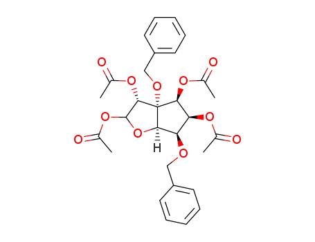 (3RS,1R,4R,5R,6S,7S,8R)-3,4,6,7-tetraacetyloxy-5,8-dibenzyloxy-2-oxabicyclo[3.3.0]octane