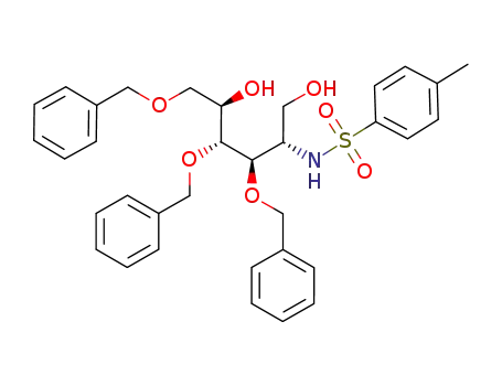 3,4,6-tri-O-benzyl-2-deoxy-2-(p-toluenesulfonamido)-D-glucitol