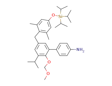 5'-[2,6-dimethyl-4-(triisopropylsilanyloxy)benzyl]-3'-isopropyl-2'-methoxymethoxybiphenyl-4-ylamine
