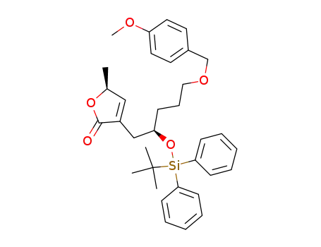 3-[2-(<i>tert</i>-butyl-diphenyl-silanyloxy)-5-(4-methoxy-benzyloxy)-pentyl]-5-methyl-5<i>H</i>-furan-2-one