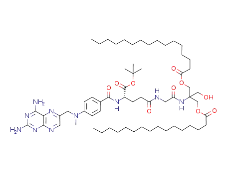 N<sup>α</sup>-[[4-[[(2,4-diamino-6-pteridinyl)methyl]methylamino]benzoyl]-L-(α-tert-butoxy)glutamoyl]-N-[1-hydroxymethyl-2-[(1-oxohexadecyl)oxy]-1-[(1-oxohexadecyl)oxymethyl]ethyl]glycinamide