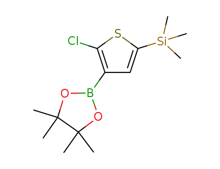 (5-chloro-4-(4,4,5,5-tetramethyl-1,3,2-dioxaborolan-2-yl)thiophen-2-yl)trimethylsilane