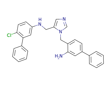 1H-Imidazole-5-methanamine, 1-[(3-amino[1,1'-biphenyl]-4-yl)methyl]-N-(6-chloro[1,1'-biphenyl]-3-yl)-