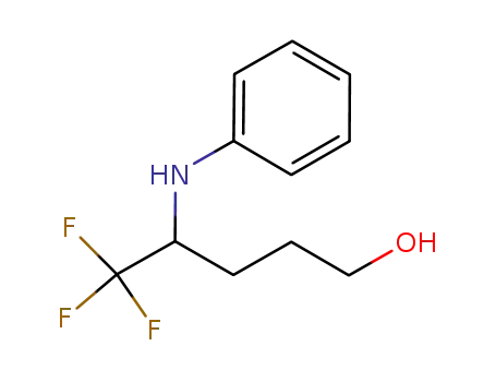 5,5,5-trifluoro-4-(phenylamino)pentan-1-ol