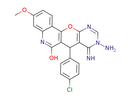9-amino-7-(4-chlorophenyl)-6-hydroxy-3-methoxy-8-imino-8,9-dihydro-7H-pyrimido[5',4':5,6]pyrano[3,2-c]quinoline