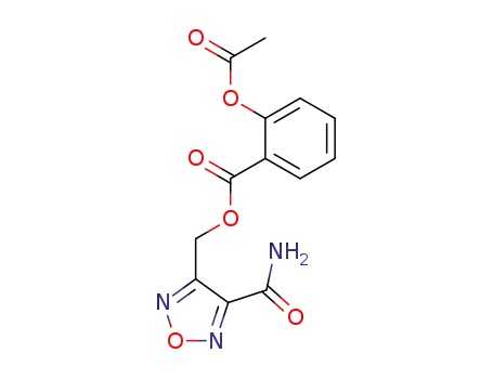 Benzoic acid, 2-(acetyloxy)-,
[4-(aminocarbonyl)-1,2,5-oxadiazol-3-yl]methyl ester