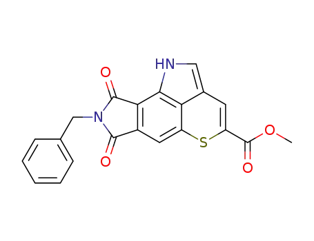3,4-dehydro-8-benzyl-4-methoxycarbonylpyrrolo[3,4-g]thiopyrano[4,3,2-cd]-1H-indole-7,9-dione