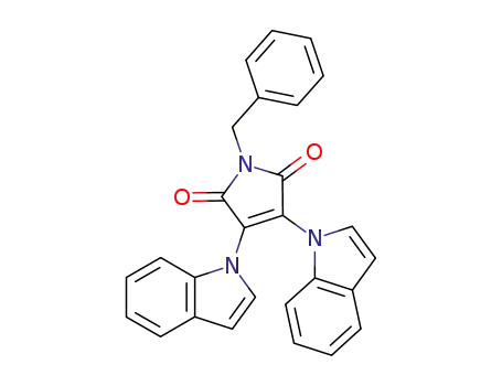 1H-Pyrrole-2,5-dione, 3,4-di-1H-indol-1-yl-1-(phenylmethyl)-