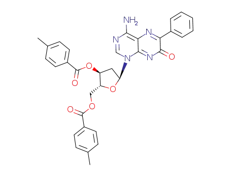 4-amino-6-phenyl-1-(3,5-di-O-toluoyl-2'-deoxy-α-D-erythro-pentofuranosyl)-7(8H)-pteridone