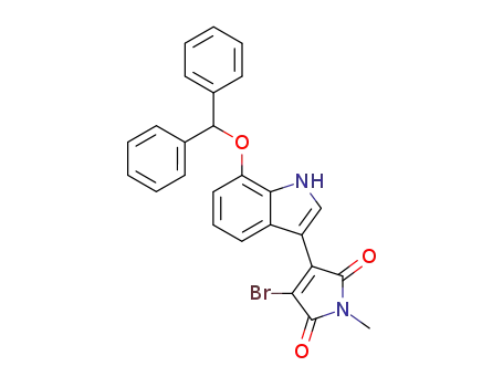 1H-Pyrrole-2,5-dione,
3-bromo-4-[7-(diphenylmethoxy)-1H-indol-3-yl]-1-methyl-