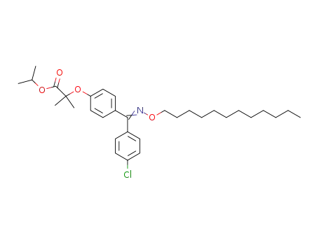isopropyl 2-(4-((4-chlorophenyl)(dodecyloxyimino)methyl)phenoxy)-2-methylpropanoate