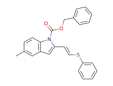 N-(carbobenzyloxy)-6-methyl-2-[(E)-2-(phenylthio)ethenyl]indole