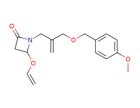 (+/-)-1-[3'-(p-methoxybenzyloxy)-2'-methylenepropyl]-4-vinyloxyazetidin-2-one