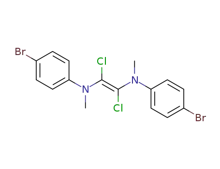 Molecular Structure of 180140-09-4 ((E)-N,N'-Bis-(4-bromo-phenyl)-1,2-dichloro-N,N'-dimethyl-ethene-1,2-diamine)