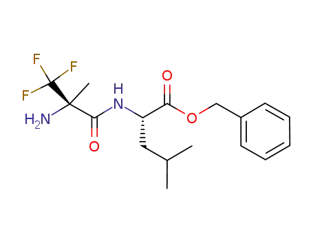 Molecular Structure of 1202059-68-4 ((R)-α-Tfm-Ala-L-Leu-OBn)