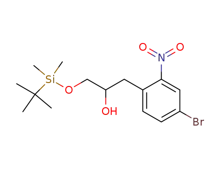 1-(4-bromo-2-nitro-phenyl)-3-(<i>tert</i>-butyl-dimethyl-silanyloxy)-propan-2-ol