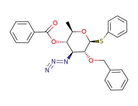 phenyl 3-azido-4-O-benzoyl-2-O-benzyl-3,6-dideoxy-1-thio-β-D-glucopyranoside